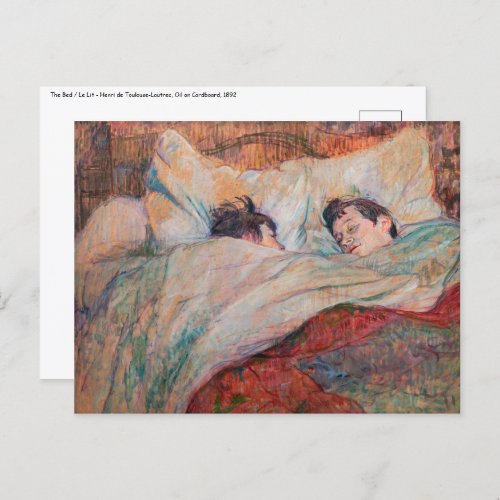 Toulouse_Lautrec _ The Bed Postcard