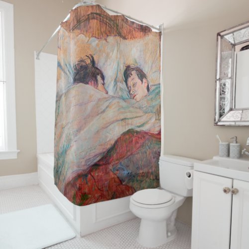 Toulouse_Lautrec _ The Bed Shower Curtain