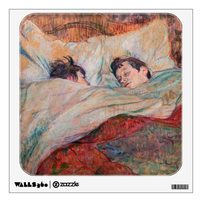 Toulouse-Lautrec - The Bed Wall Decal (Front)