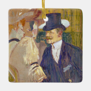Toulouse-Lautrec - The Englishman at the Rouge Ceramic Ornament