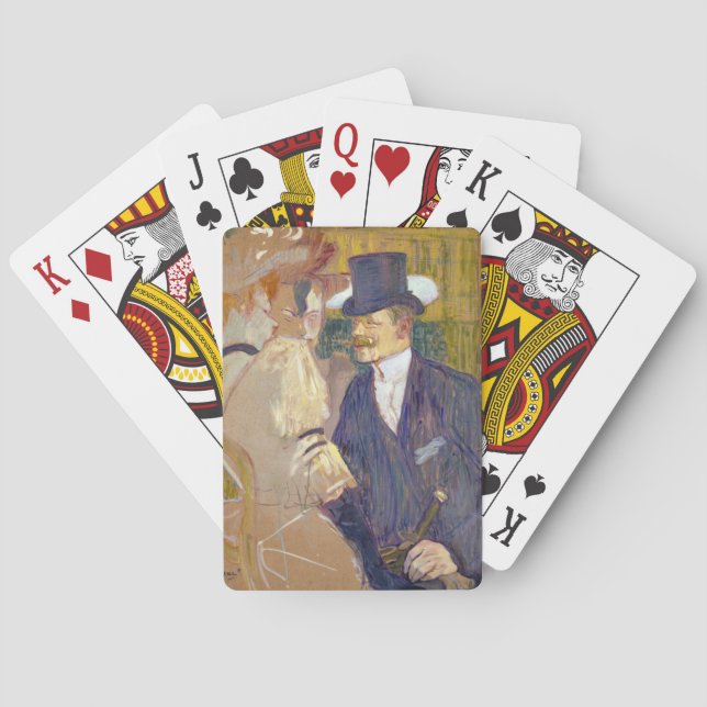 Toulouse-Lautrec - The Englishman at the Rouge Poker Cards (Back)