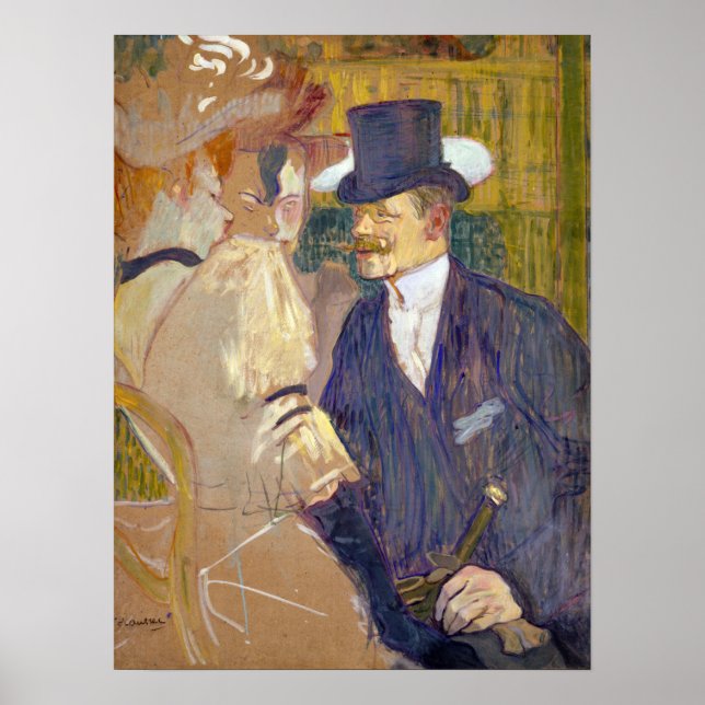 Toulouse-Lautrec - The Englishman at the Rouge Poster (Front)
