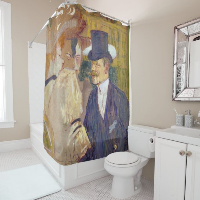 Toulouse-Lautrec - The Englishman at the Rouge Shower Curtain (In Situ)
