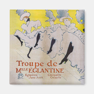 Toulouse-Lautrec - Troop of Miss Eglantine Magnet