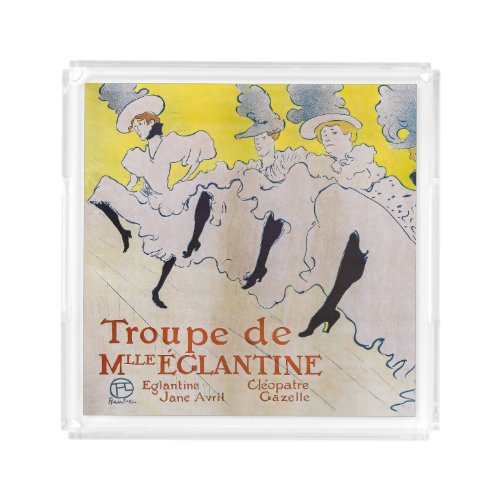 Toulouse_Lautrec _ Troupe de Mlle Eglantine Acrylic Tray
