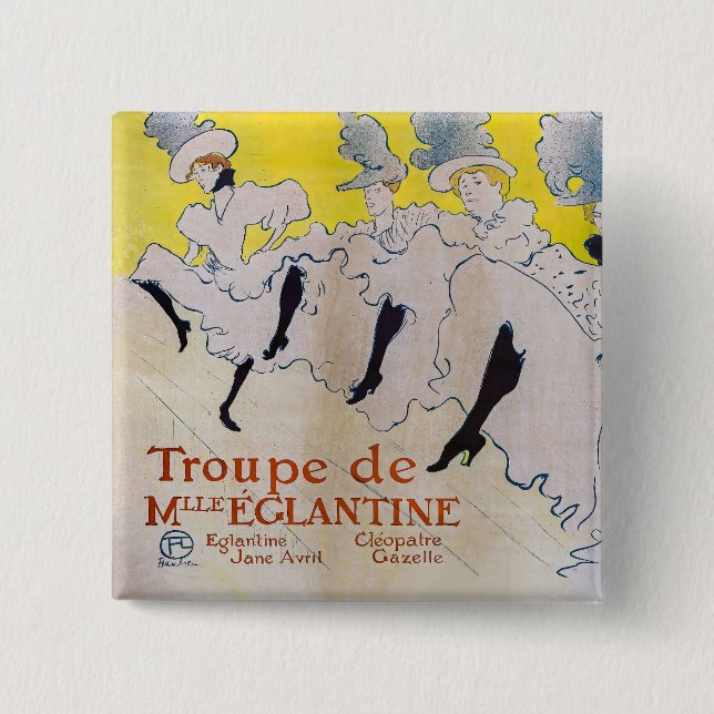 Toulouse-Lautrec - Troupe de Mlle Eglantine Button (Front)