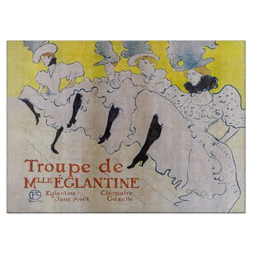 Toulouse_Lautrec _ Troupe de Mlle Eglantine Cutting Board