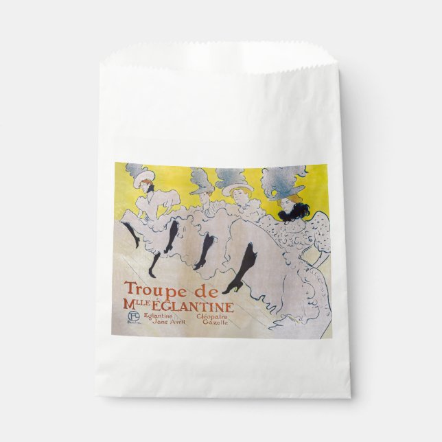 Toulouse-Lautrec - Troupe de Mlle Eglantine Favor Bag (Front)