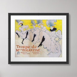 Toulouse-Lautrec - Troupe de Mlle Eglantine Framed Art