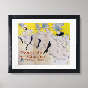 Toulouse-Lautrec - Troupe de Mlle Eglantine Framed Art