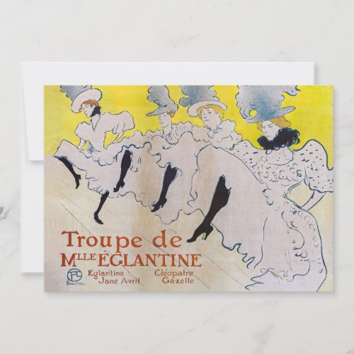 Toulouse_Lautrec _ Troupe de Mlle Eglantine Invitation
