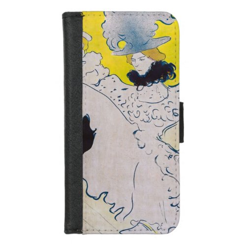 Toulouse_Lautrec _ Troupe de Mlle Eglantine iPhone 87 Wallet Case