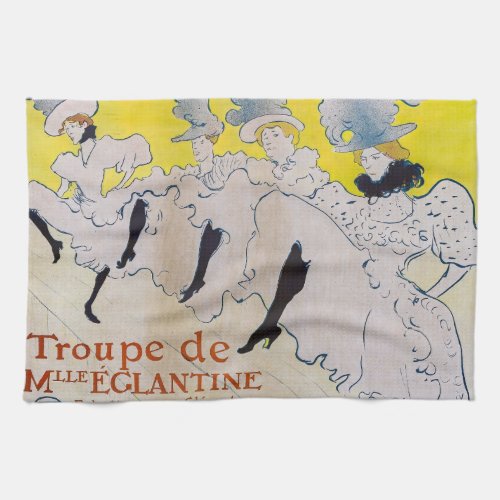 Toulouse_Lautrec _ Troupe de Mlle Eglantine Kitchen Towel