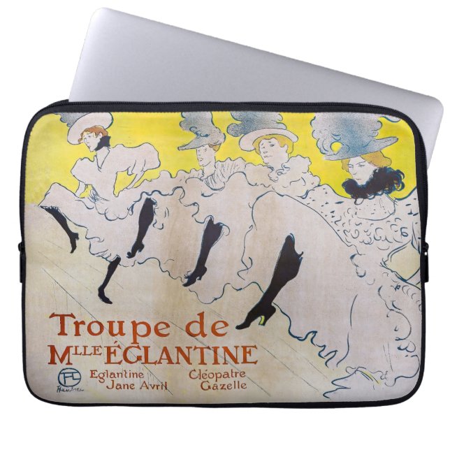 Toulouse-Lautrec - Troupe de Mlle Eglantine Laptop Sleeve (Front)