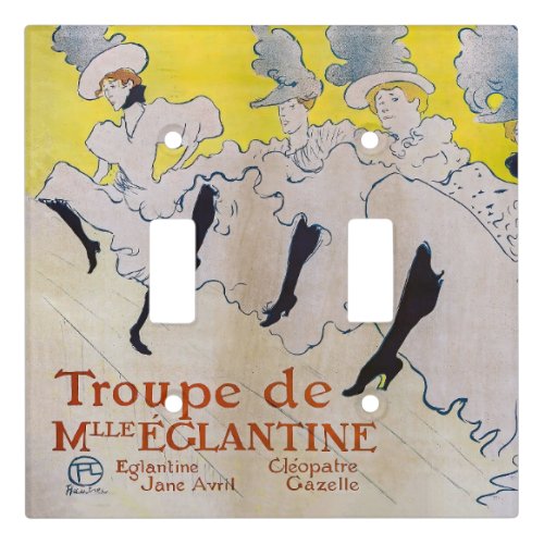 Toulouse_Lautrec _ Troupe de Mlle Eglantine Light Switch Cover
