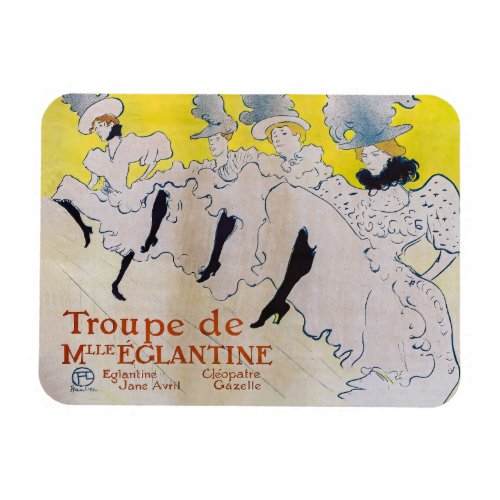 Toulouse_Lautrec _ Troupe de Mlle Eglantine Magnet