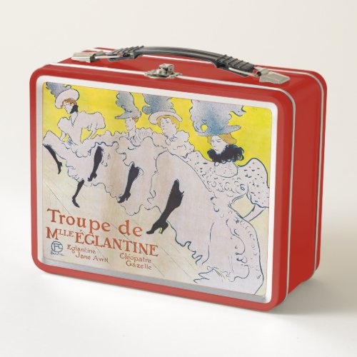 Toulouse_Lautrec _ Troupe de Mlle Eglantine Metal Lunch Box