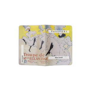Toulouse-Lautrec - Troupe de Mlle Eglantine Passport Holder
