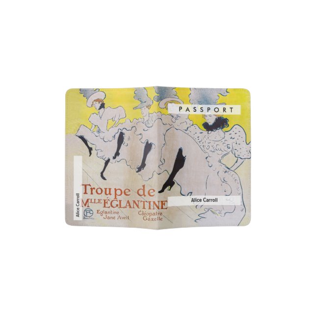 Toulouse-Lautrec - Troupe de Mlle Eglantine Passport Holder (Opened)