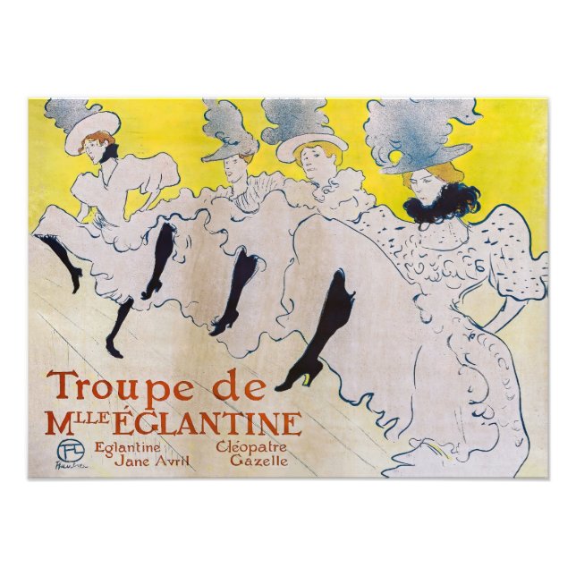 Toulouse-Lautrec - Troupe de Mlle Eglantine Photo Print (Front)