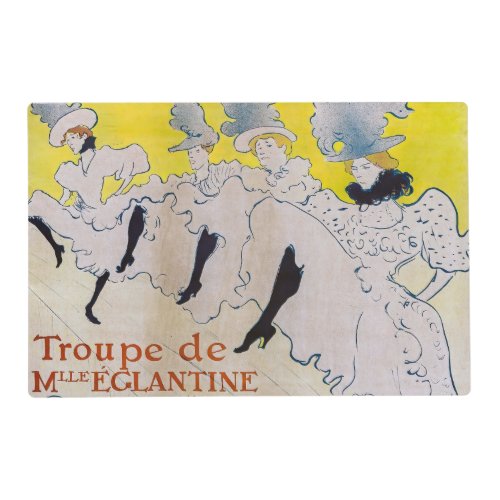 Toulouse_Lautrec _ Troupe de Mlle Eglantine Placemat