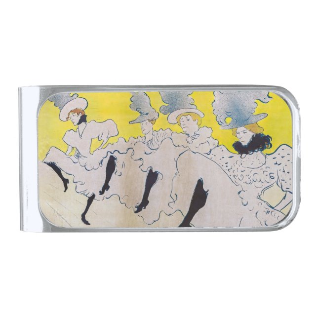Toulouse-Lautrec - Troupe de Mlle Eglantine Silver Finish Money Clip (Front)
