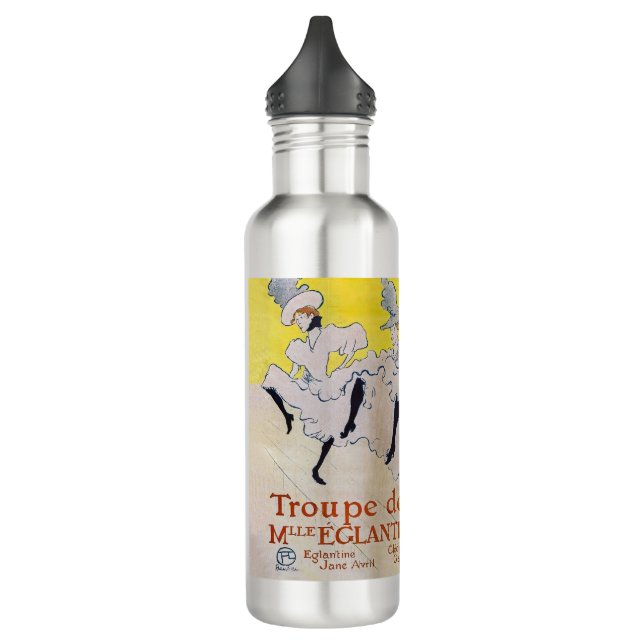 Toulouse-Lautrec - Troupe de Mlle Eglantine Stainless Steel Water Bottle (Left)