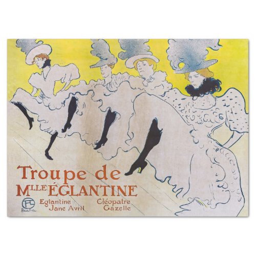 Toulouse_Lautrec _ Troupe de Mlle Eglantine Tissue Paper