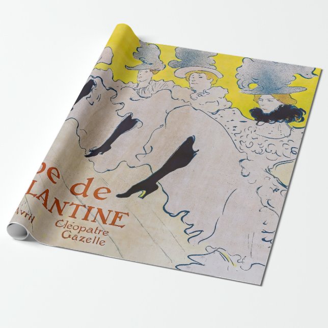 Toulouse-Lautrec - Troupe de Mlle Eglantine Wrapping Paper (Unrolled)