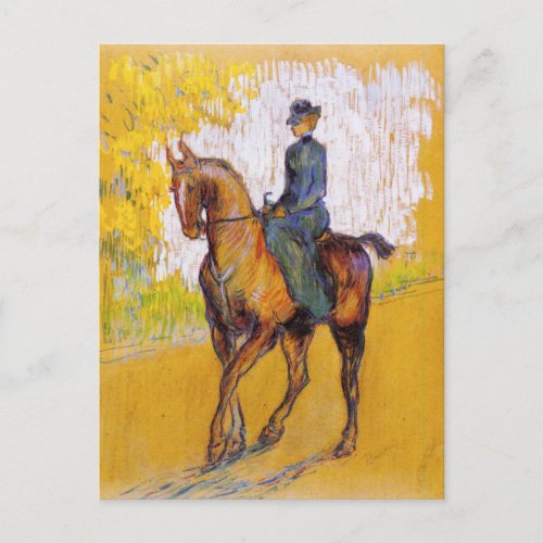 Toulouse_Lautrec Woman on Horse Postcard