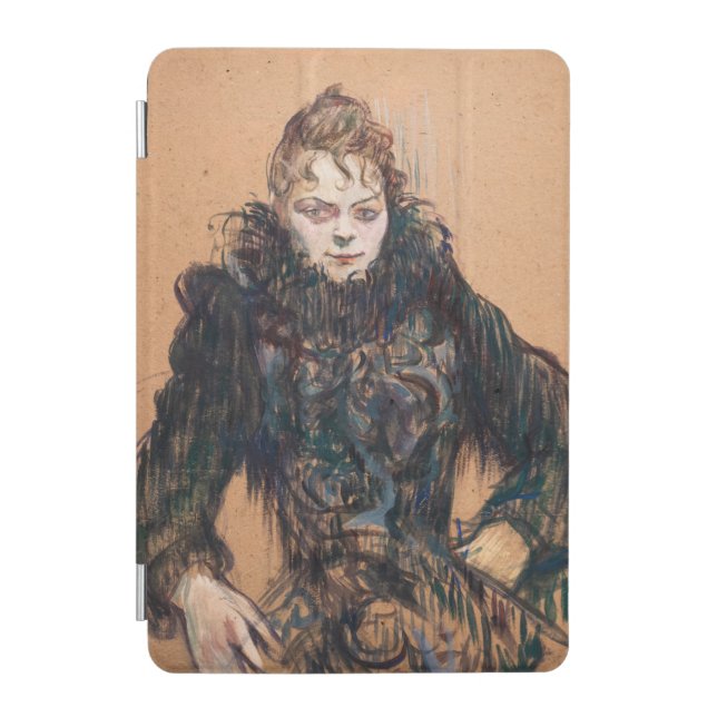 Toulouse-Lautrec - Woman with a Black Boa iPad Mini Cover (Front)
