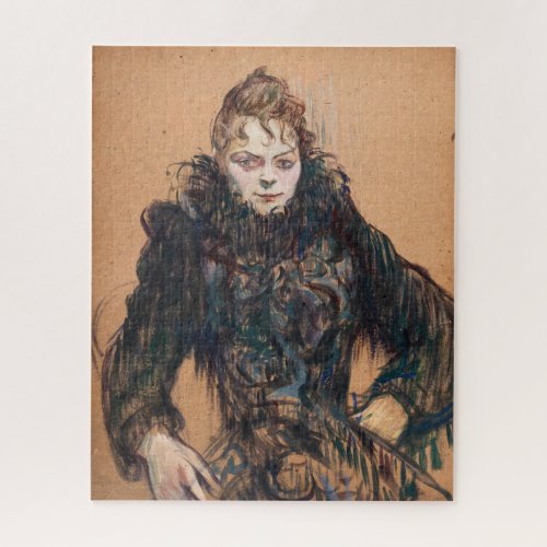 Toulouse_Lautrec _ Woman with a Black Boa Jigsaw Puzzle