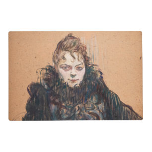 Toulouse-Lautrec - Woman with a Black Boa Placemat