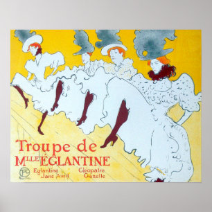 Toulouse Lautrec Yellow Dancing Girl Poster
