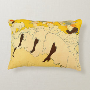 Toulouse Lautrec Yellow Dancing Girl Poster Accent Pillow