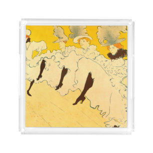Toulouse Lautrec Yellow Dancing Girl Poster Acrylic Tray