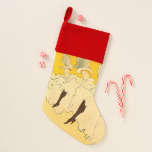 Toulouse Lautrec Yellow Dancing Girl Poster Christmas Stocking