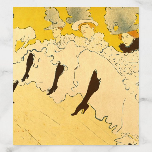 Toulouse Lautrec Yellow Dancing Girl Poster Envelope Liner (Design)