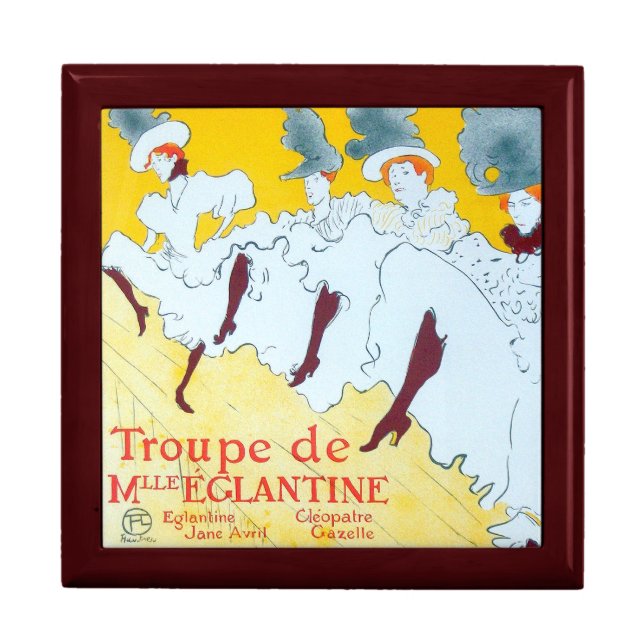 Toulouse Lautrec Yellow Dancing Girl Poster Gift Box (Front)