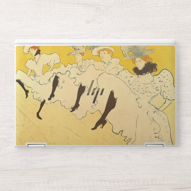 Toulouse Lautrec Yellow Dancing Girl Poster HP Laptop Skin (Front)