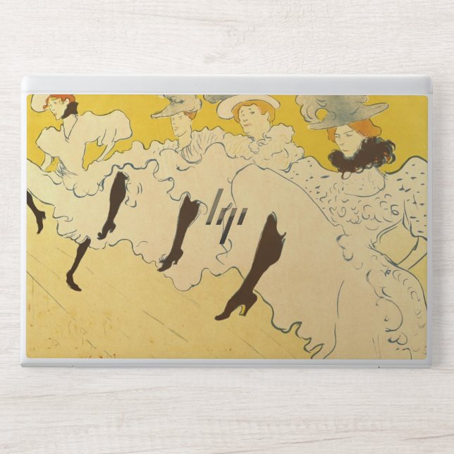 Toulouse Lautrec Yellow Dancing Girl Poster HP Laptop Skin (Front)
