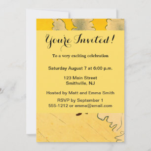 Toulouse Lautrec Yellow Dancing Girl Poster Invitation