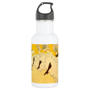 Toulouse Lautrec Yellow Dancing Girl Poster Stainless Steel Water Bottle