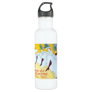 Toulouse Lautrec Yellow Dancing Girl Poster Stainless Steel Water Bottle
