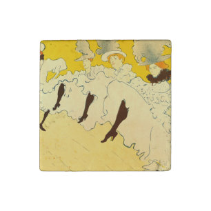 Toulouse Lautrec Yellow Dancing Girl Poster Stone Magnet