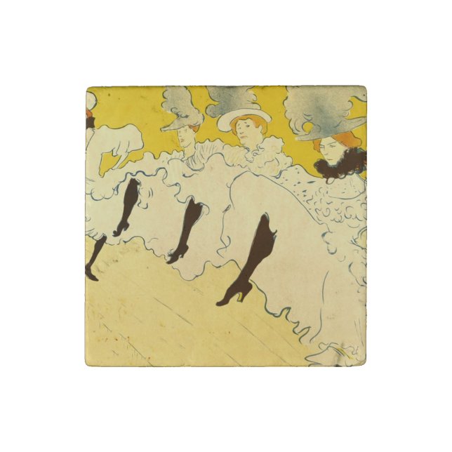 Toulouse Lautrec Yellow Dancing Girl Poster Stone Magnet (Fourth Magnet)
