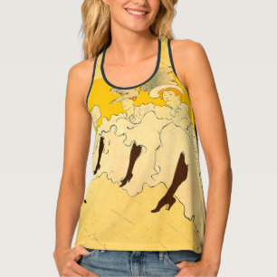 Toulouse Lautrec Yellow Dancing Girl Poster Tank Top