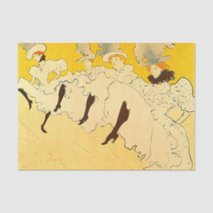 Toulouse Lautrec Yellow Dancing Girl Poster Tissue Paper