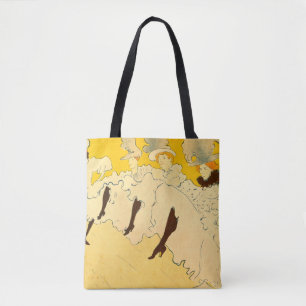 Toulouse Lautrec Yellow Dancing Girl Poster Tote Bag