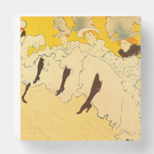 Toulouse Lautrec Yellow Dancing Girl Poster Wooden Box Sign